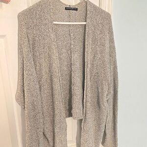 Brandy Melville Gray Open Front Cardigan